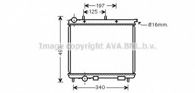 AVA QUALITY COOLING cn2190 -  Радиатор, охлаждение двигателя